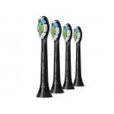 Têtes de brosses Philips Sonicare HX6064/11 - Optimal White W2 - Taille standard - Clipsables - Lot de 4 - Noir