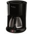 Cafetière filtre électrique, 1.25 L, 1000 W, Anti-goutte, Porte-filtre pivotant, Auto/Off 30 min, Noir FG260811