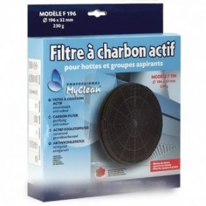 Filtre à charbon (ø196mmx32mm) pour Hotte HOTPOINT ARISTON C00090827