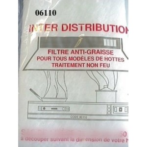 Lot de 2 sachets de filtres anti-graisse pour Hotte GAGGENAU 252288