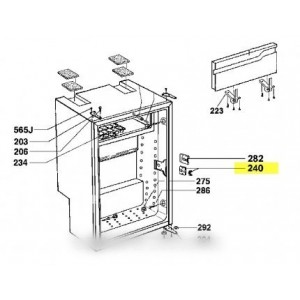 Insert de serrure avec lumiere pour Réfrigérateur DOMETIC 2413267002