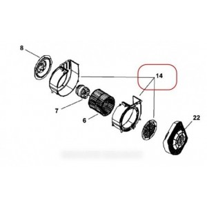 Support moteur pour Hotte ARTHUR MARTIN 5024362100