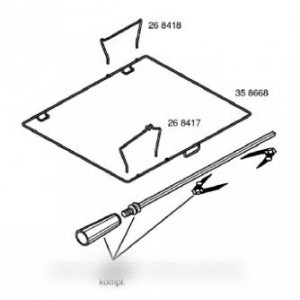 Support tourne broche pour Four BOSCH 00268418