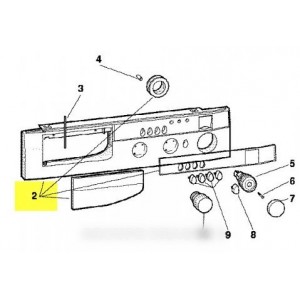 Tableau de bord + poignée complète pour Lave-Linge HOTPOINT - ARISTON C00056936