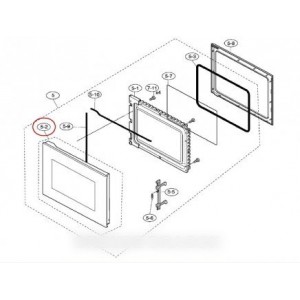 Verre de porte pour Micro-ondes ARTHUR MARTIN 5029911400