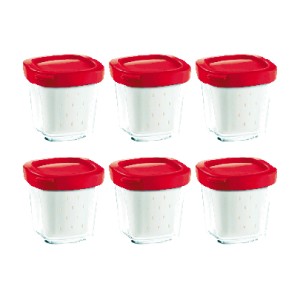 Lot de 6 pots pour Yaourtière SEB XF100501