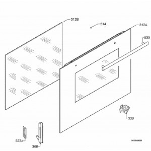 Ensemble vitre extérieur pour Four FAURE 3578669289