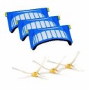 PACK 3 FILTRES AEROVAC ET 3 BROSSES LATÉRALES POUR ASPIRATEUR IROBOT