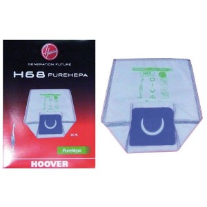 Lot de 4 Sacs h68 pour Aspirateur HOOVER 35601148