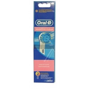 Kit de 2 brossettes Precision Clen Sensitive pour Brosse à dents électrique BRAUN 64711706