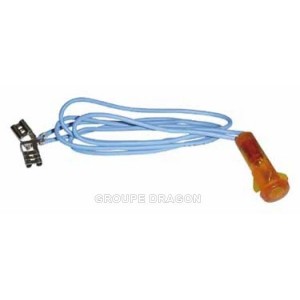 Lampe témoin orange avec fils pour Plaque de cuisson ROSIERES 93431195