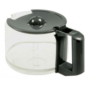 Verseuse en verre avec couvercle gris 1,4L pour Cafetière SEVERIN 5386