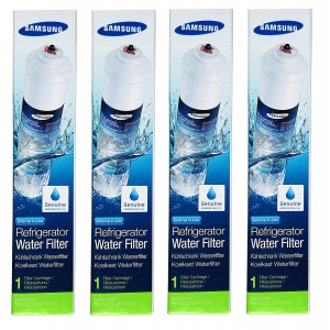 Lot de 4 filtres à eaux originaux pour réfrigérateur américain Samsung